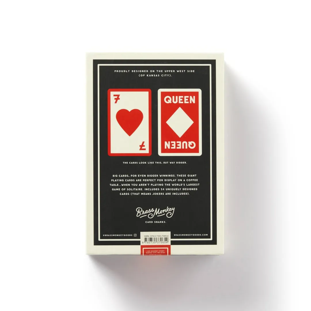 Galison A Big Deal Giant Playing Cards