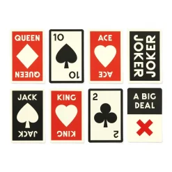Galison A Big Deal Giant Playing Cards