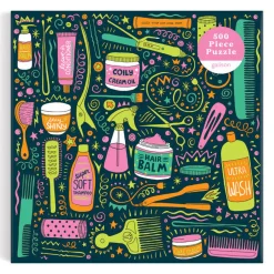 Galison Andrea Pippins I Love My Hair Tools 500 Piece Puzzle