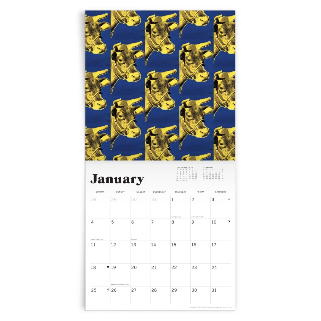 Galison Andy Warhol 2026 Classic 12 x 12 Wall Calendar