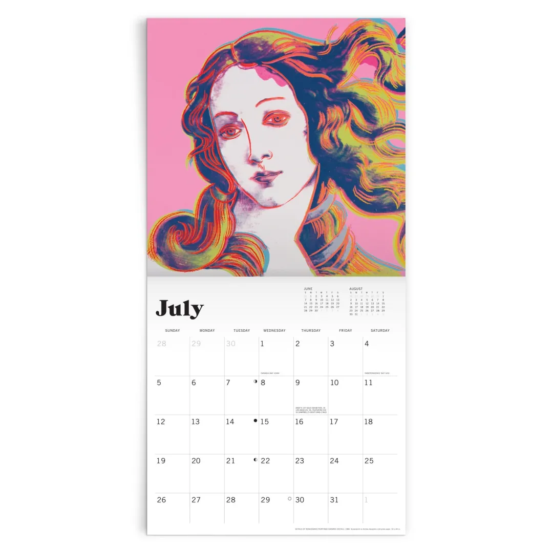 Galison Andy Warhol 2026 Classic 12 x 12 Wall Calendar