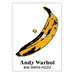 Galison Andy Warhol Banana 100 Piece Mini Shaped Jigsaw Puzzle
