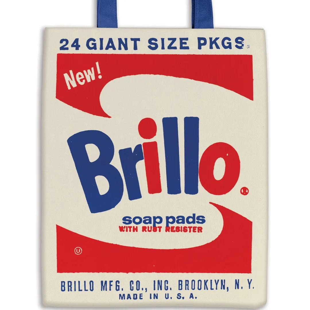 Galison Andy Warhol Brillo Canvas Tote Bag