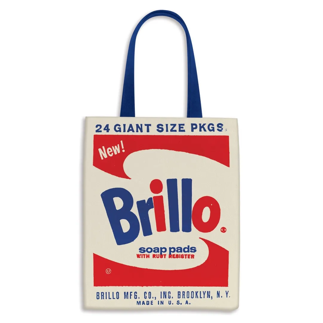 Galison Andy Warhol Brillo Canvas Tote Bag