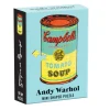 Galison Andy Warhol Campbell's Soup 100 Piece Mini Shaped Jigsaw Puzzle