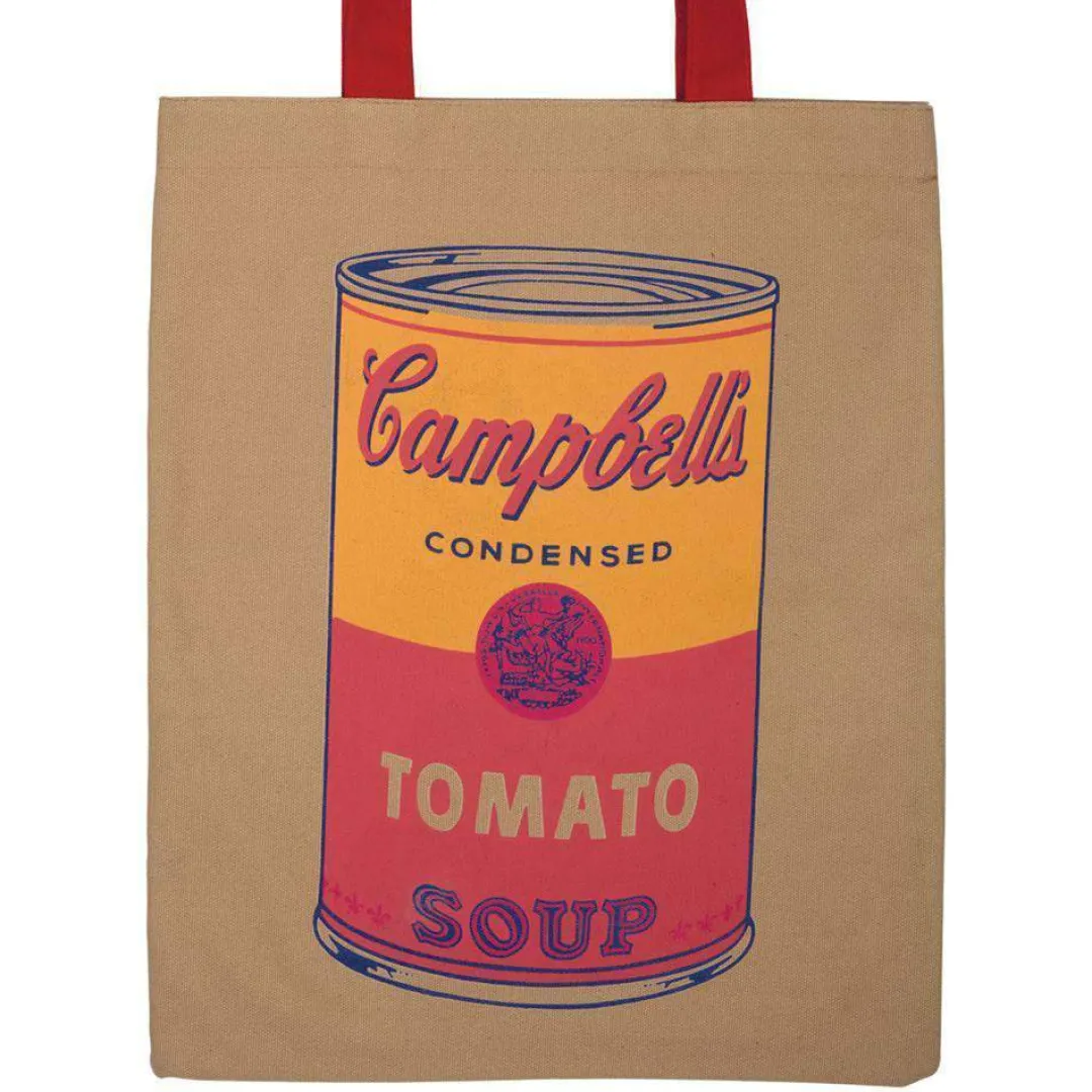 Galison Andy Warhol Campbell's Soup Canvas Tote Bag