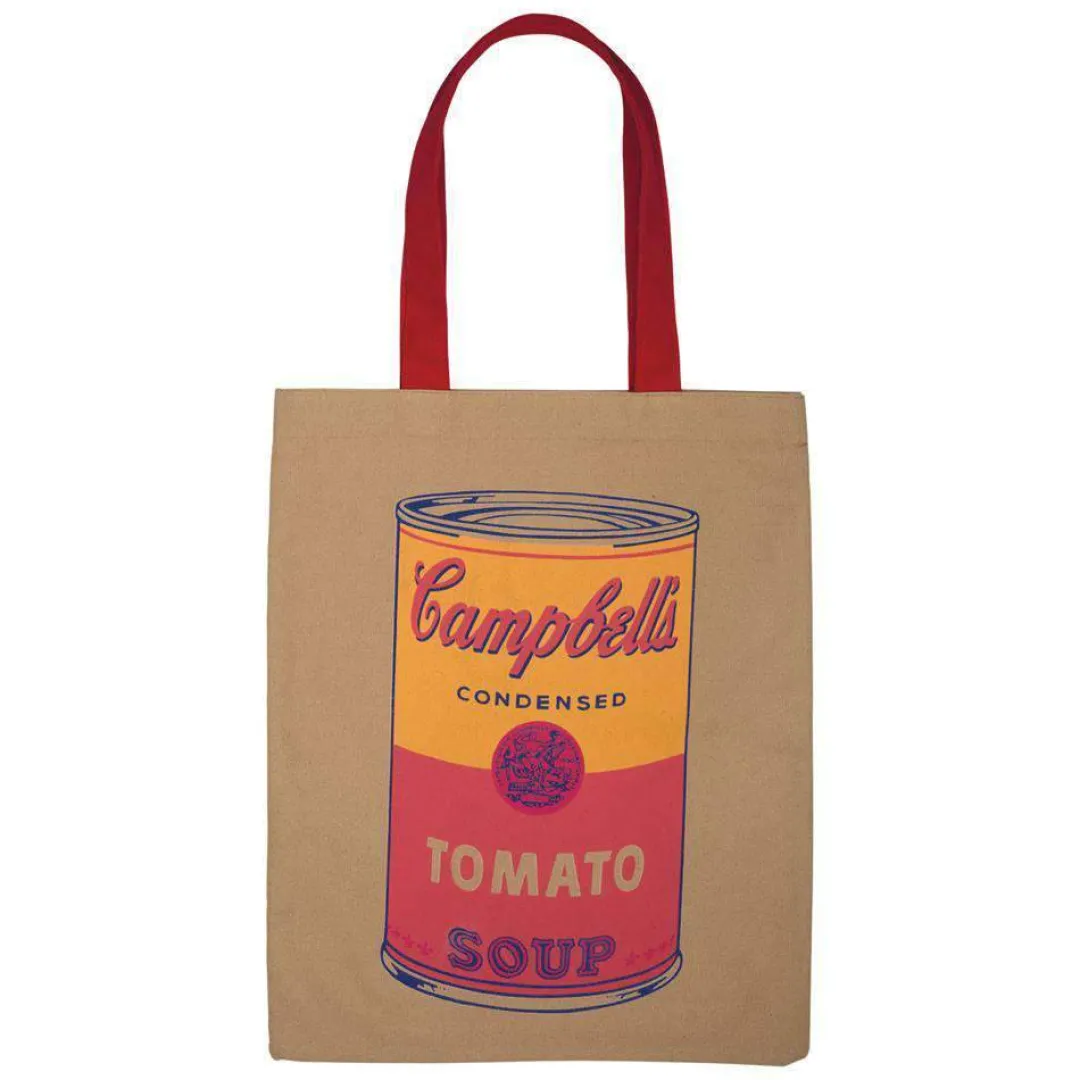 Galison Andy Warhol Campbell's Soup Canvas Tote Bag
