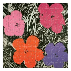 Galison Andy Warhol Flowers 144 Piece Wood Puzzle
