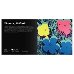 Galison Andy Warhol Flowers 2-in-1 Sliding Wood Puzzle
