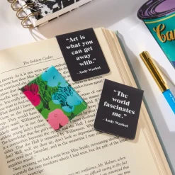 Galison Andy Warhol Flowers Magnetic Bookmarks