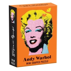 Galison Andy Warhol Marilyn 100 Piece Mini Shaped Jigsaw Puzzle