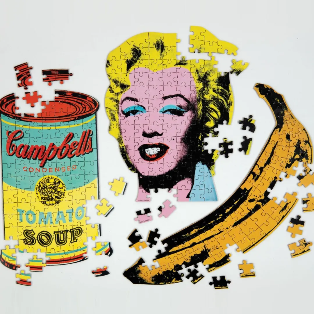 Galison Andy Warhol Marilyn 100 Piece Mini Shaped Jigsaw Puzzle