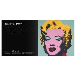 Galison Andy Warhol Marilyn 2-in-1 Sliding Wood Puzzle
