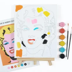 Galison Andy Warhol Marilyn Paint By Number Kit