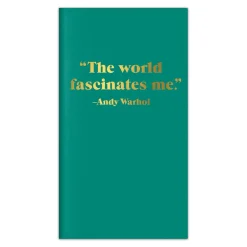 Galison Andy Warhol Quotation Travel Journal
