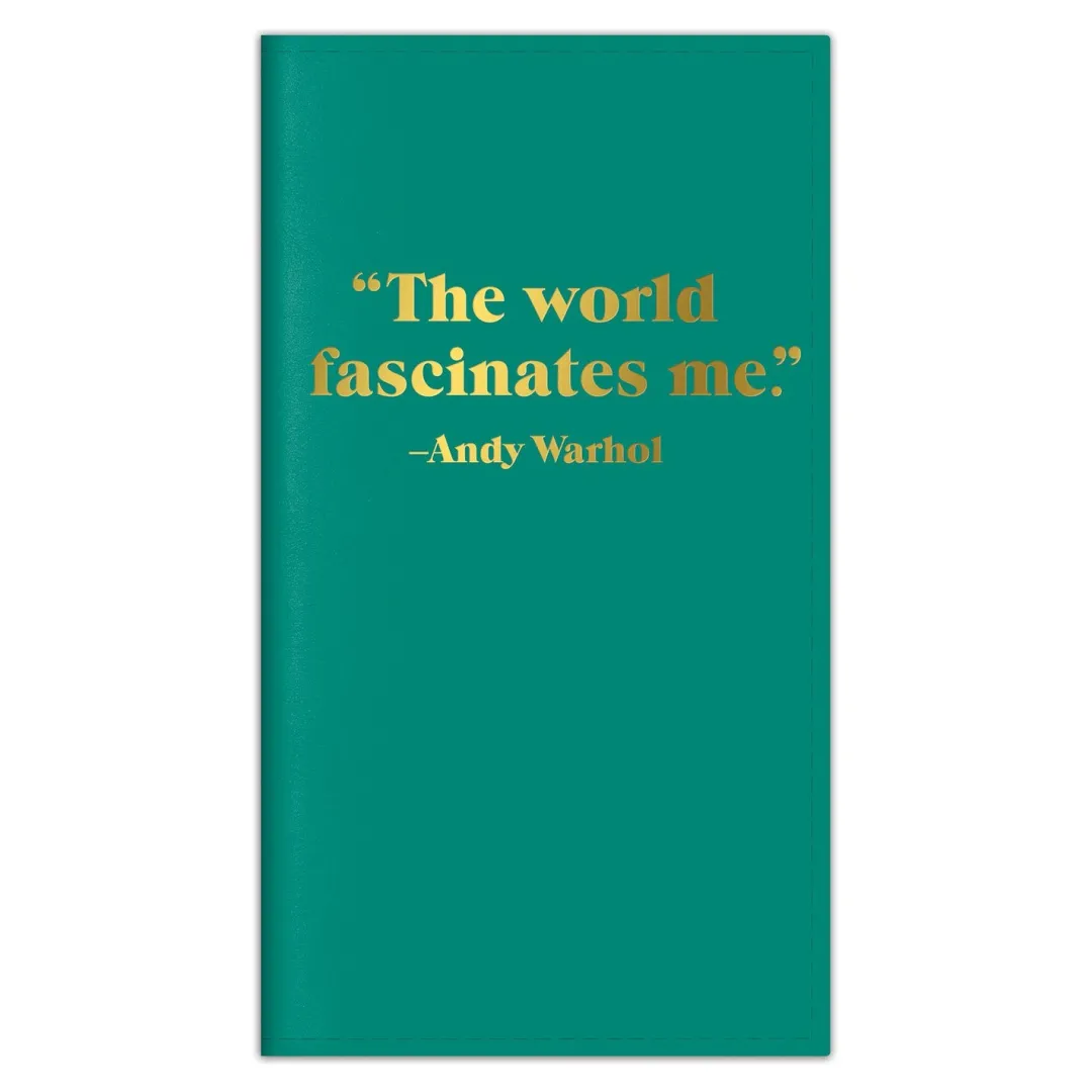 Galison Andy Warhol Quotation Travel Journal