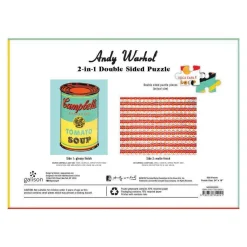 Galison Andy Warhol Soup Can Double-Sided 500 Piece Jigsaw Puzzle