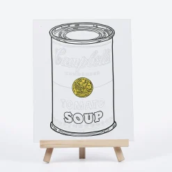Galison Andy Warhol Soup Can Paint By Number Kit