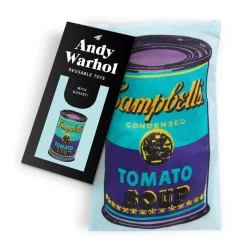 Galison Andy Warhol Soup Can Reusable Tote Bag
