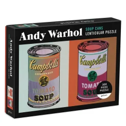 Galison Andy Warhol Soup Cans 300 Piece Lenticular Jigsaw Puzzle