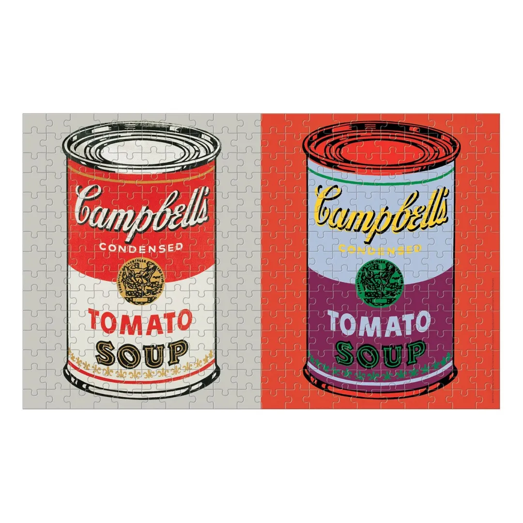 Galison Andy Warhol Soup Cans 300 Piece Lenticular Jigsaw Puzzle