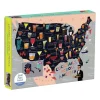 Galison Anne Bentley Cocktail Map Of The USA 1000 Piece Jigsaw Puzzle
