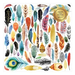 Galison Arrows & Feathers 500 Piece Foil Jigsaw Puzzle