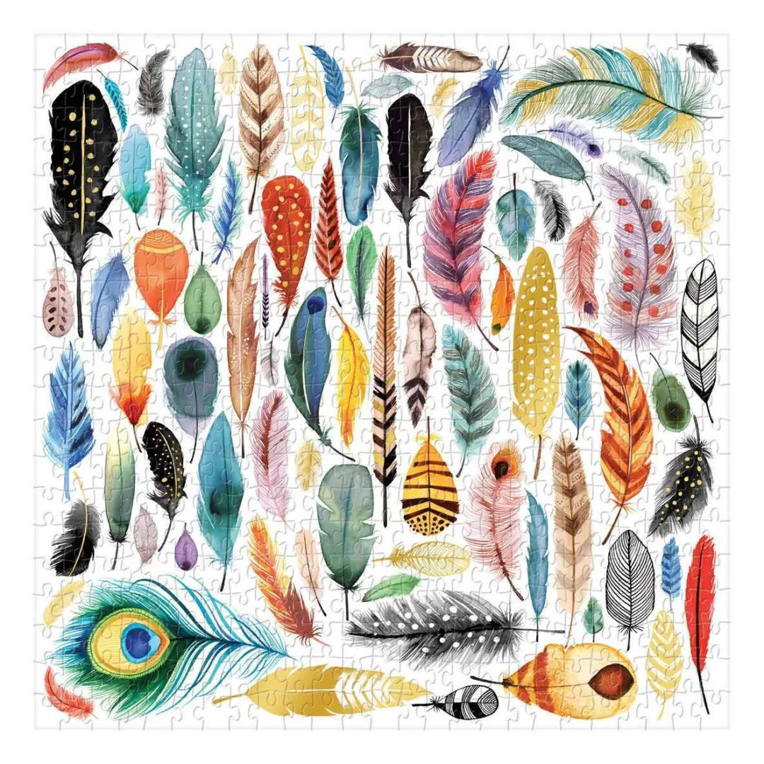 Galison Arrows & Feathers 500 Piece Foil Jigsaw Puzzle