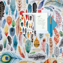 Galison Arrows & Feathers 500 Piece Foil Jigsaw Puzzle