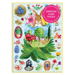 Galison Artisanal Eggs Greeting Card Puzzle