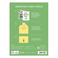 Galison Artisanal Eggs Greeting Card Puzzle