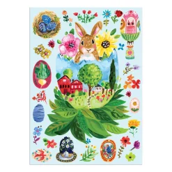 Galison Artisanal Eggs Greeting Card Puzzle