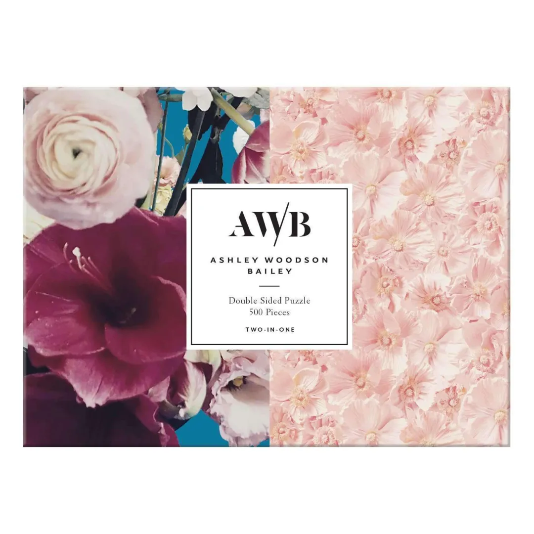 Galison Ashley Woodson Bailey Double-Sided 500 Piece Jigsaw Puzzle