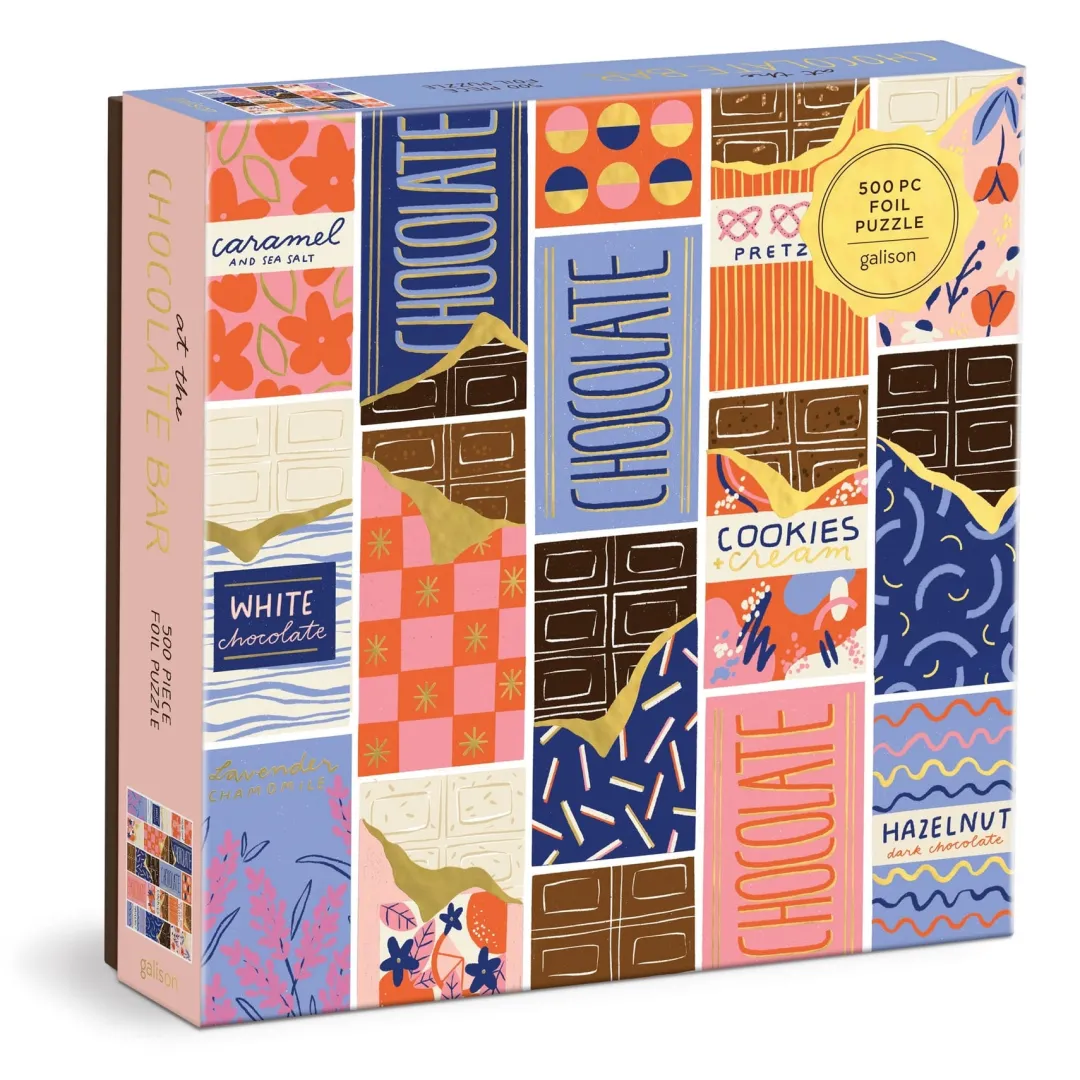 Galison At the Chocolate Bar 500 Piece Foil Puzzle
