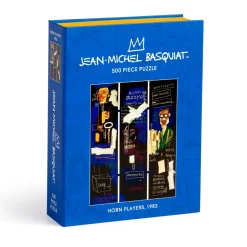Galison Basquiat Horn Players 500 Piece Book Puzzle