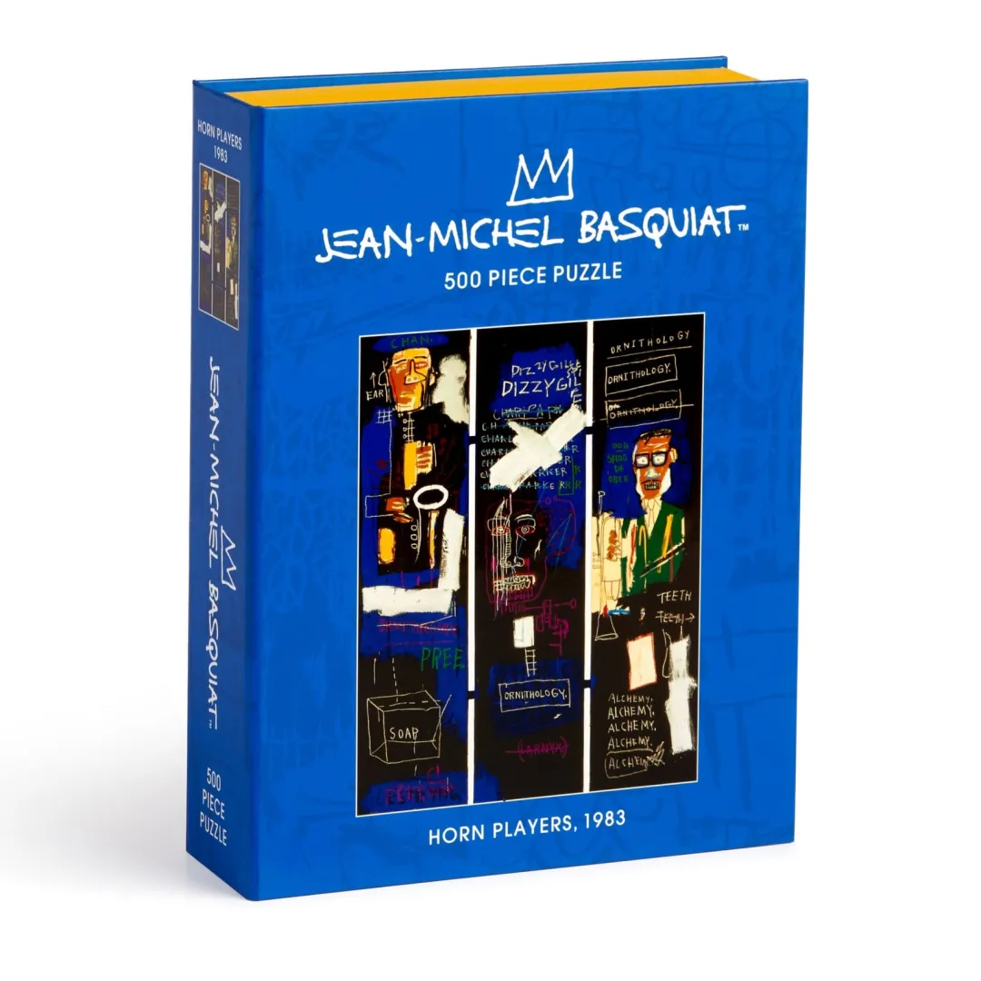 Galison Basquiat Horn Players 500 Piece Book Puzzle
