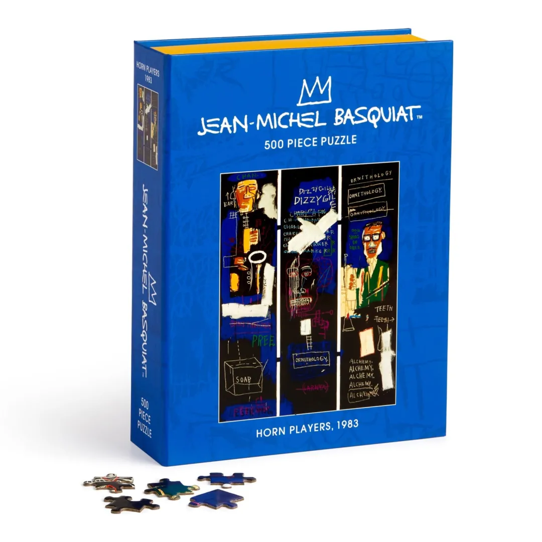 Galison Basquiat Horn Players 500 Piece Book Puzzle