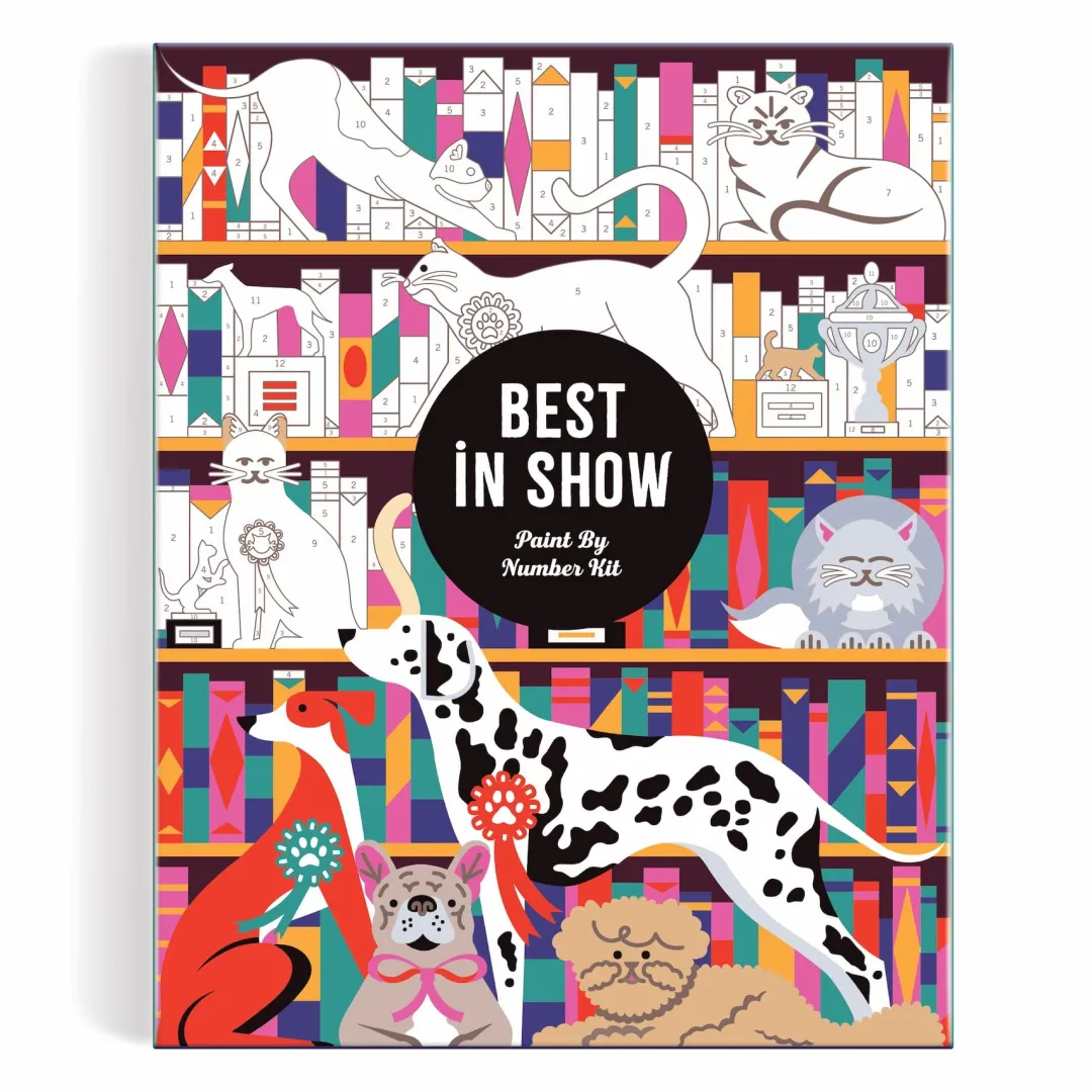 Galison Best In Show 11 x 14 Paint By Number Kit