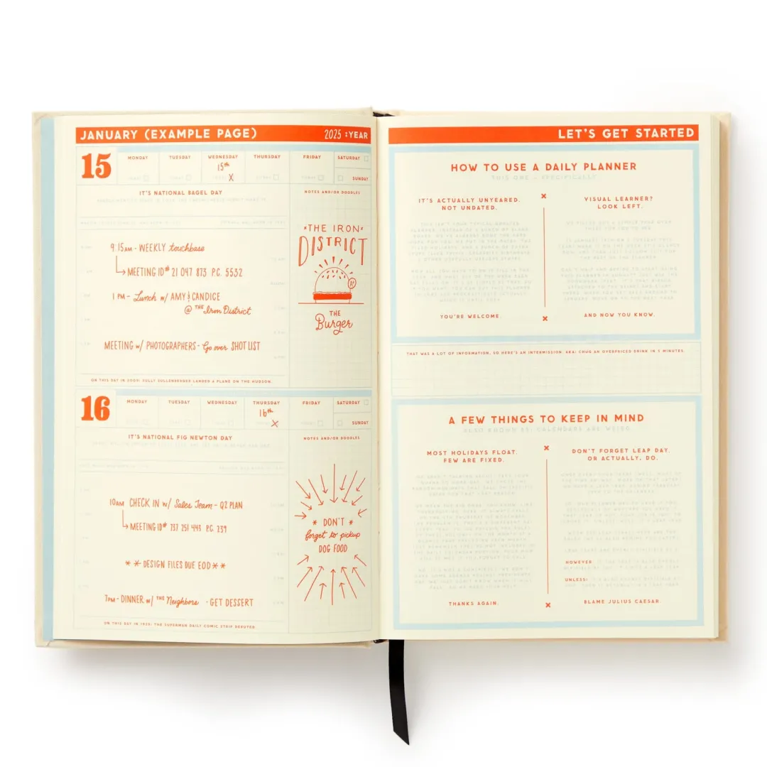 Galison Big Plans Undated Standard Planner