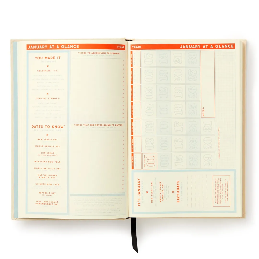 Galison Big Plans Undated Standard Planner
