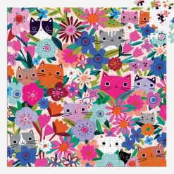 Galison Blooming Cats 500 Piece Puzzle
