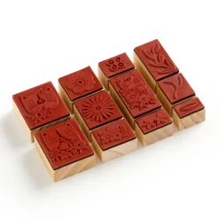 Galison Blooming Cats Rubber Stamp Set