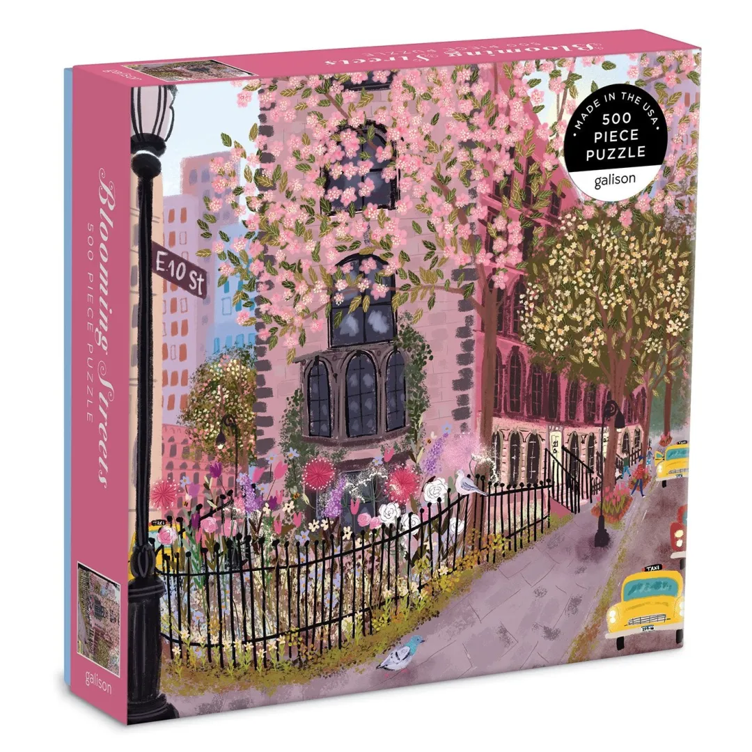 Galison Blooming Streets 500 Piece Jigsaw Puzzle