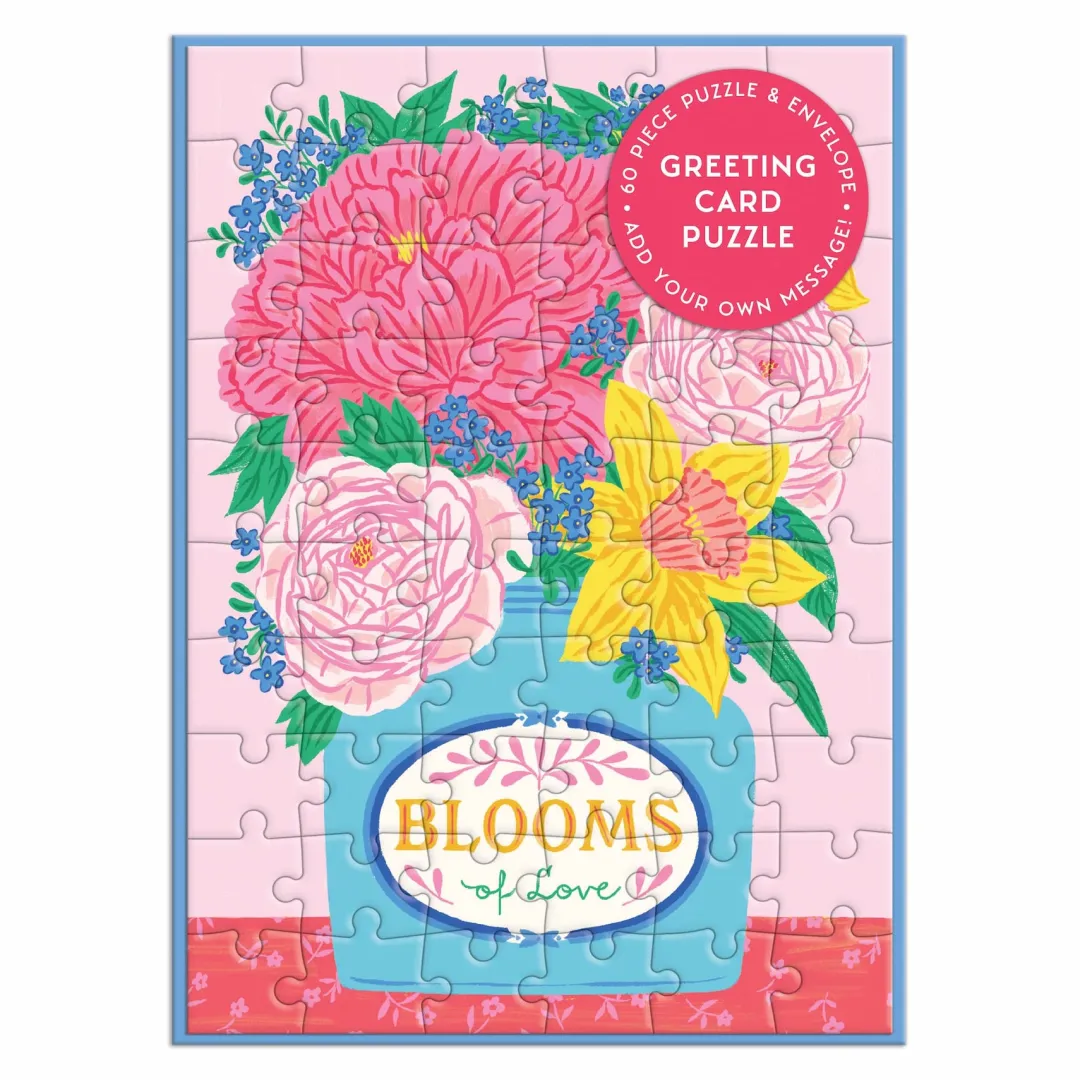 Galison Blooms of Love Greeting Card Puzzle