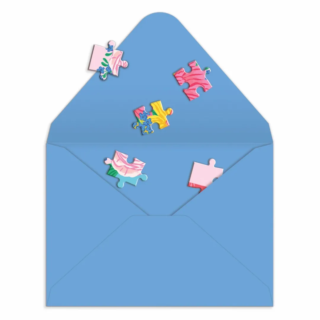 Galison Blooms of Love Greeting Card Puzzle