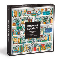 Galison Books and Ladders Classic Board Game