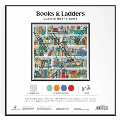 Galison Books and Ladders Classic Board Game