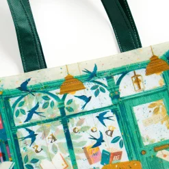 Galison Bookshop Afternoon Reusable Shopping Bag