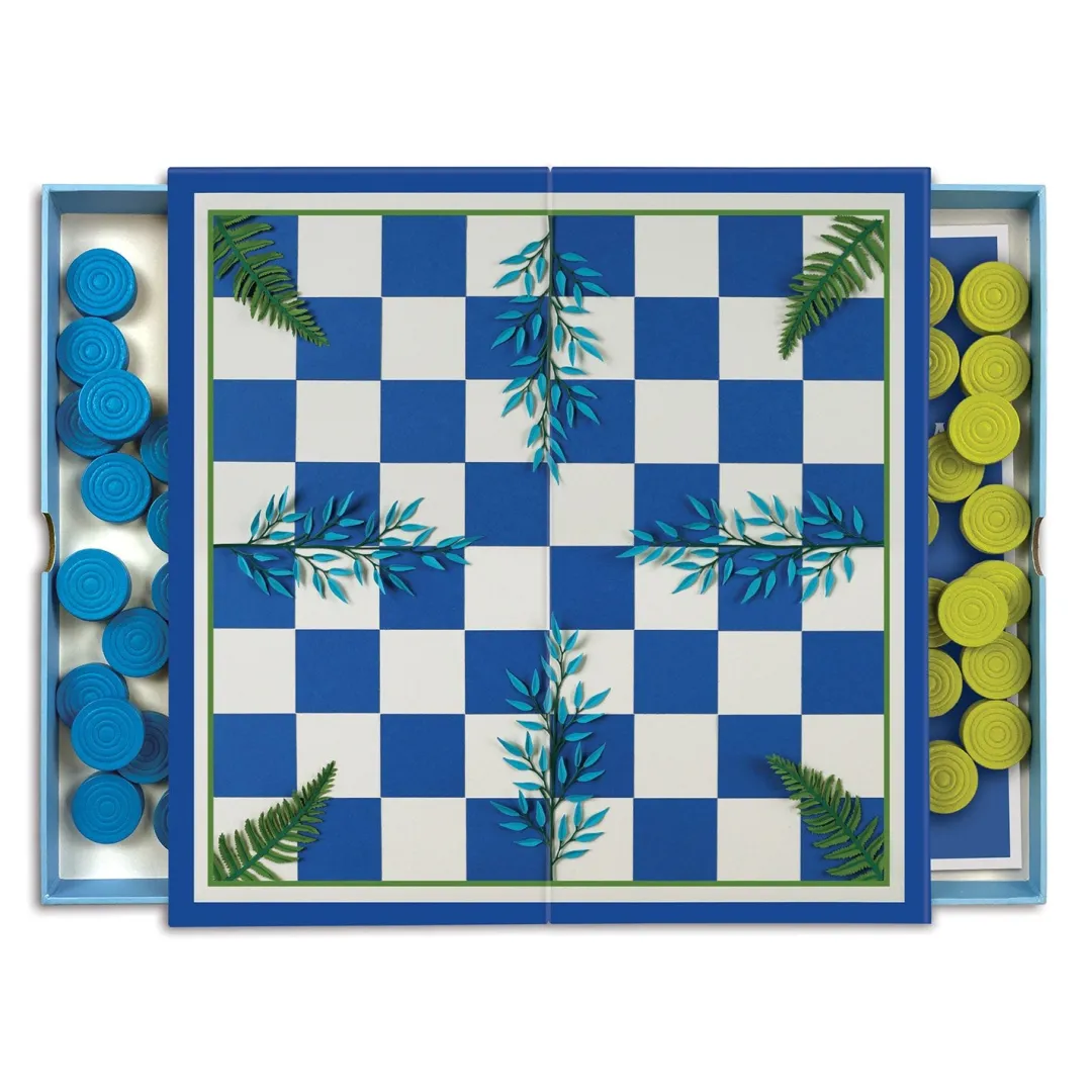 Galison Botanica 2-in-1 Travel Game Set
