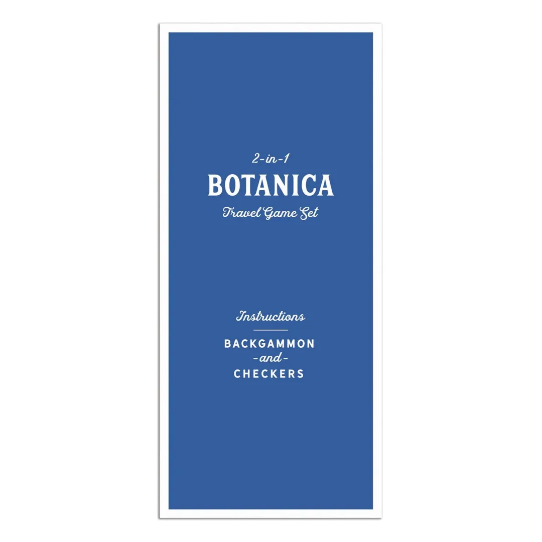 Galison Botanica 2-in-1 Travel Game Set